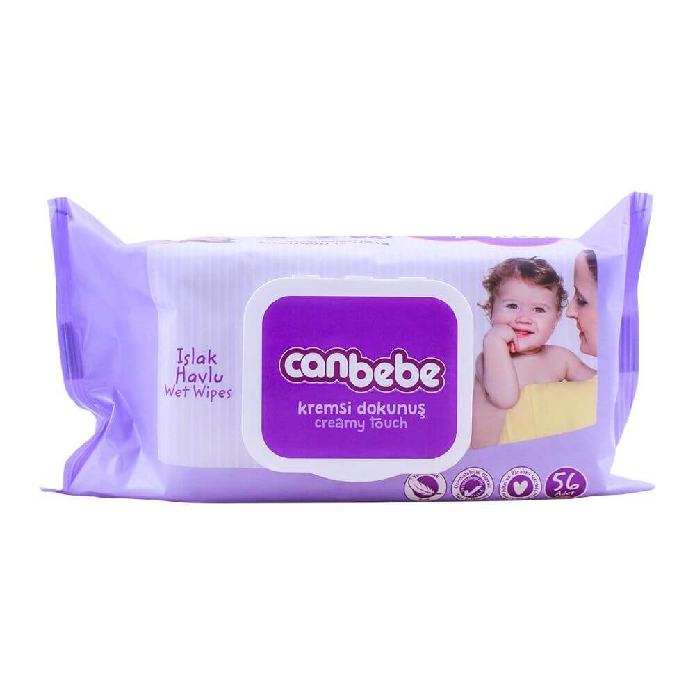 Canbebe Creamy Touch Baby Wipes 56 Pcs